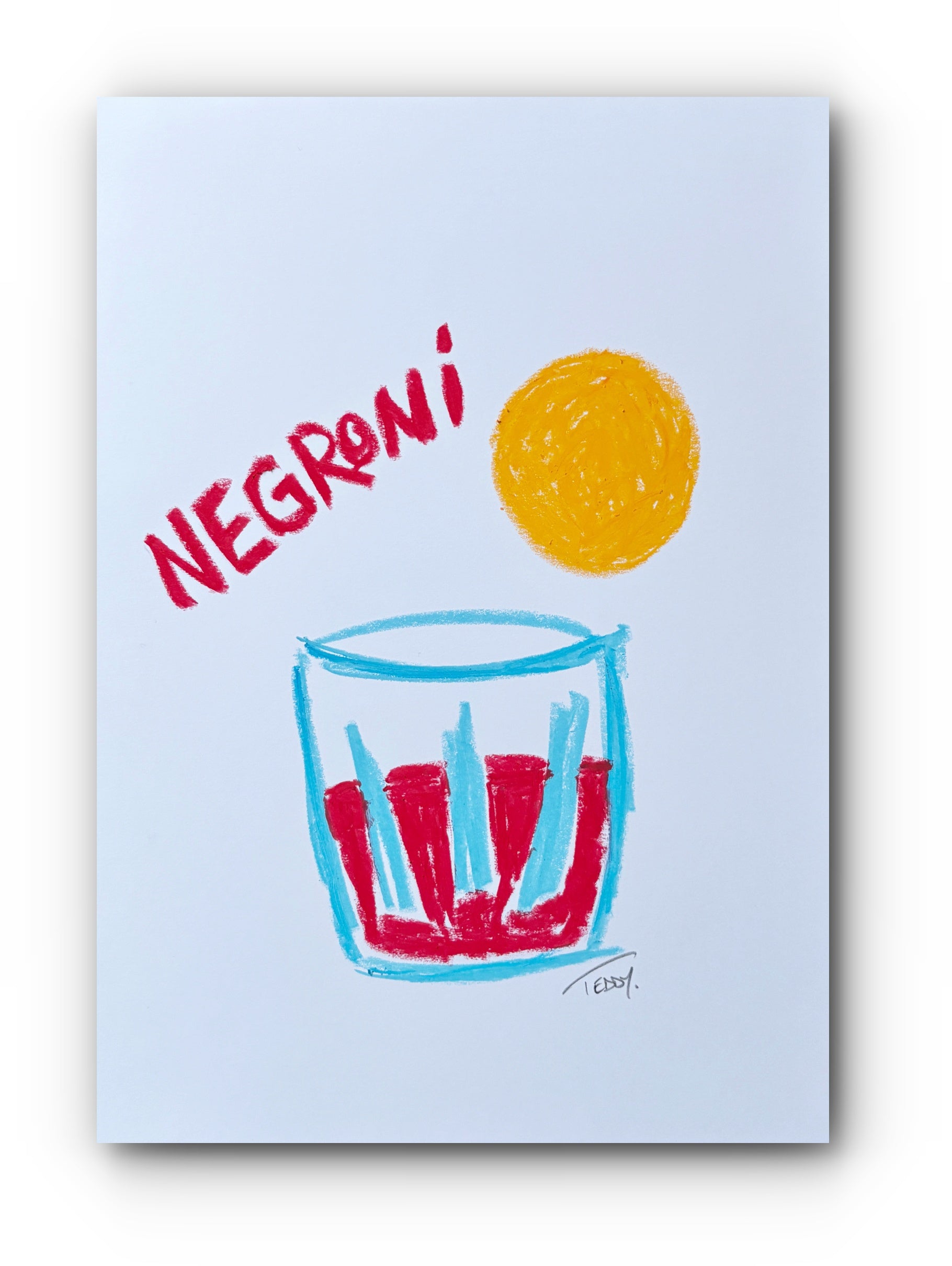 Negroni - Open Edition A2 Fine Art Print