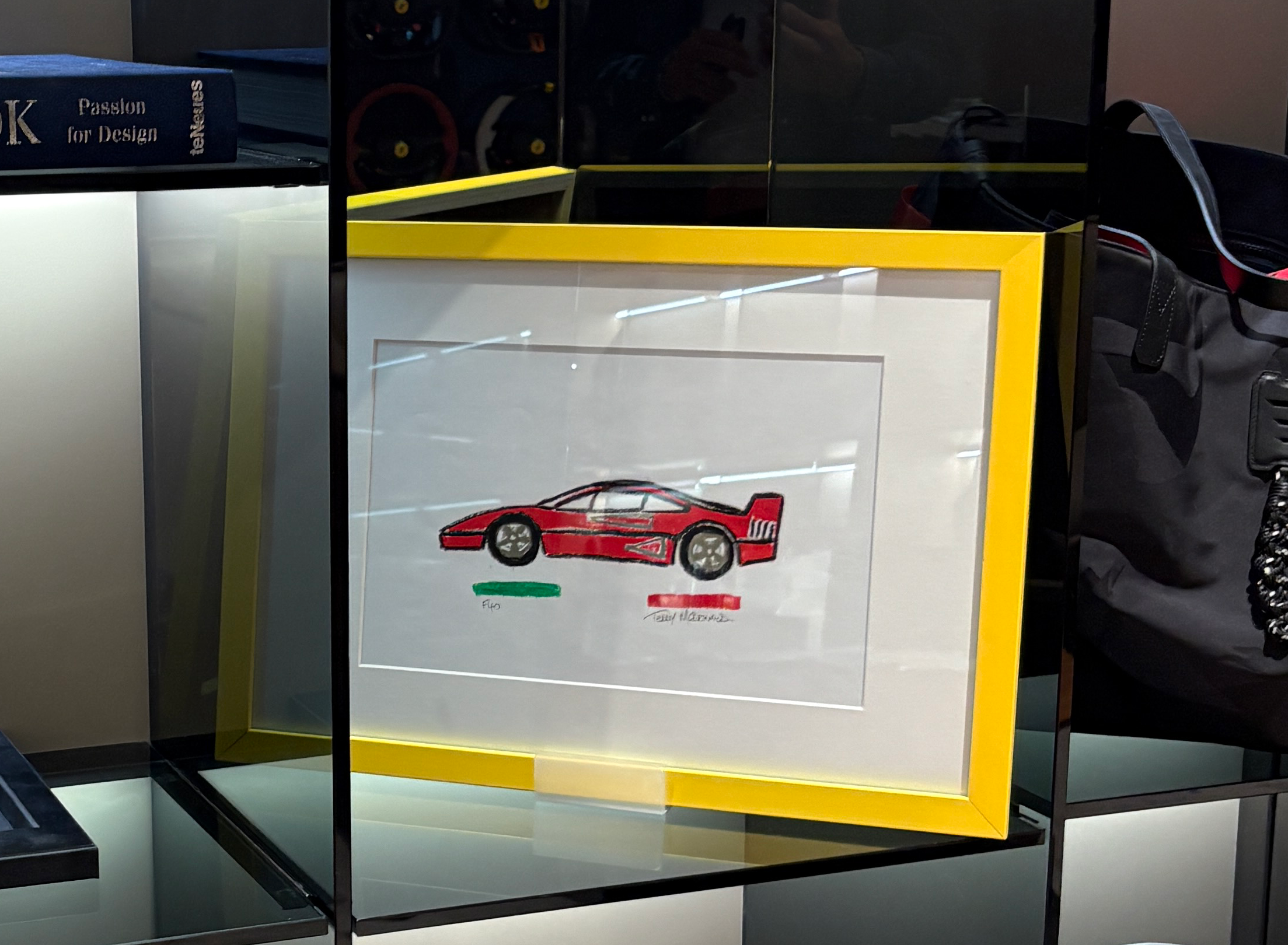 ferrari f40 art drawing TEDDY McDONALD artist advisory design services