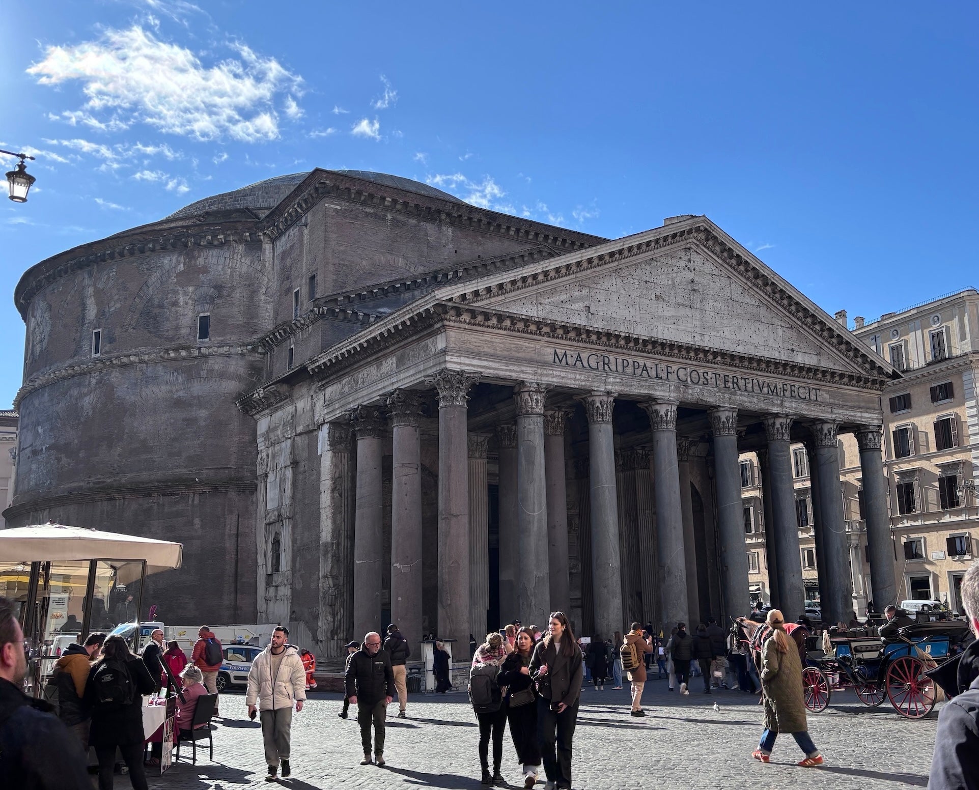 The Pantheon in Rome Italy by Teddy McDonald artist January 2025