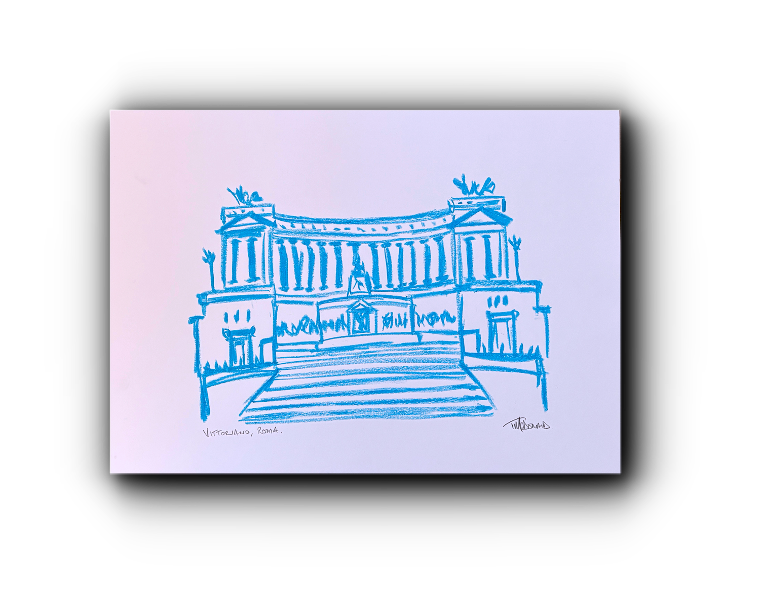 Vitoriano - Monument to Victor Emanuel II, Rome Italy - Limited Edition of 25, Aluminium Panel, Contemporary Fine Art